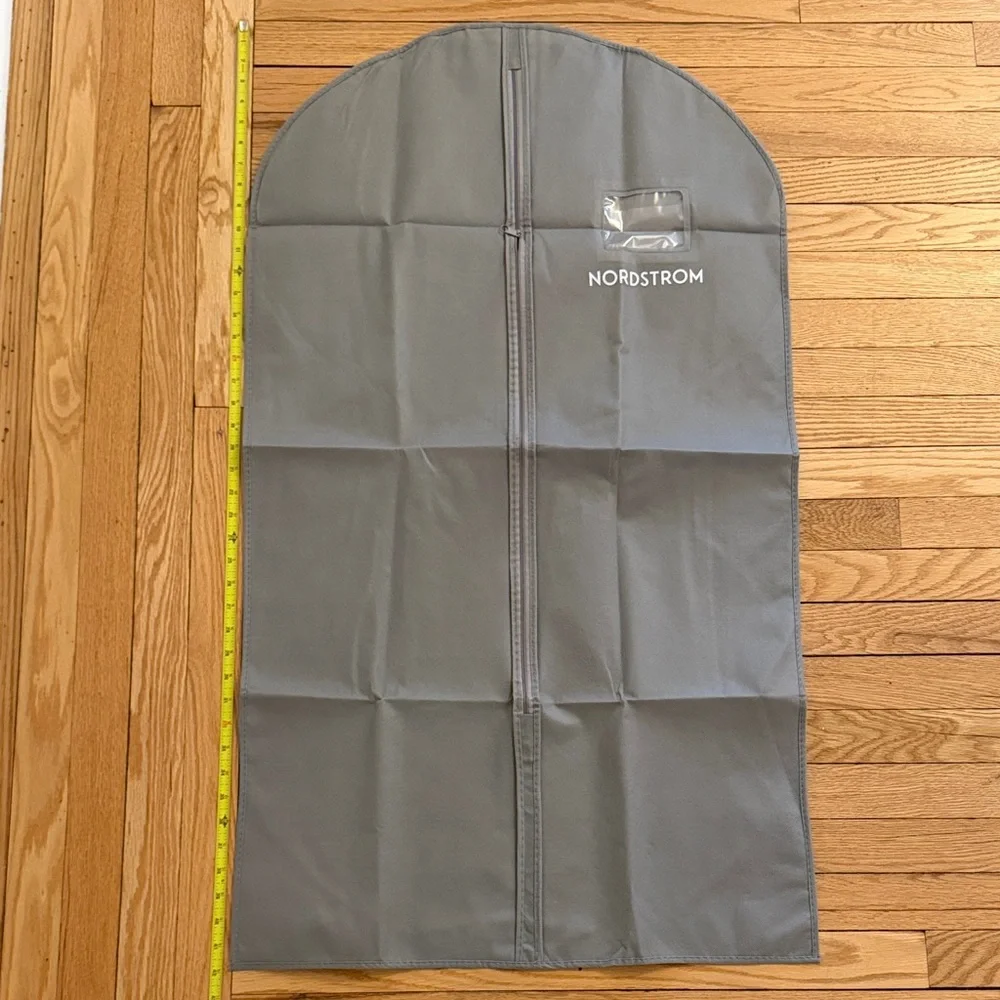 Nordstrom CLOTH Charcoal 24”x42” suit dress Garment Bag ID Window